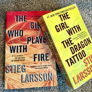 The Girl with the Dragon Tattoo and The Girl Who Played with Fire Books